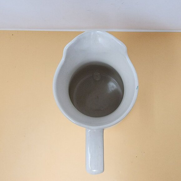 Vintage USA Ceramic Pitcher "Dont Cry Over Spilled Milk" Farmhouse Style White - Picture 5 of 15